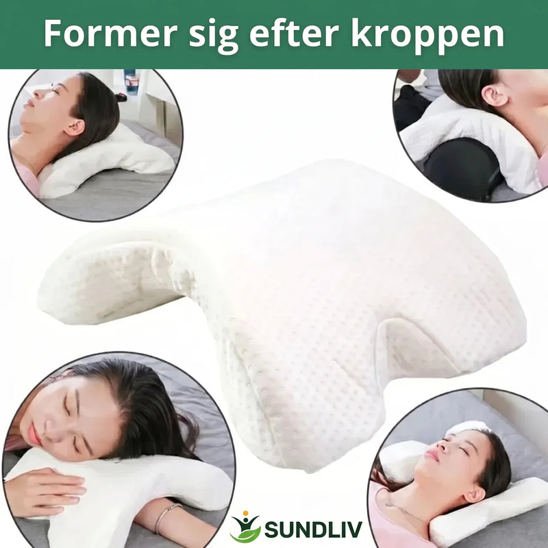 Armpude til Sidesovere – Memoryskumspude med U-formet Design