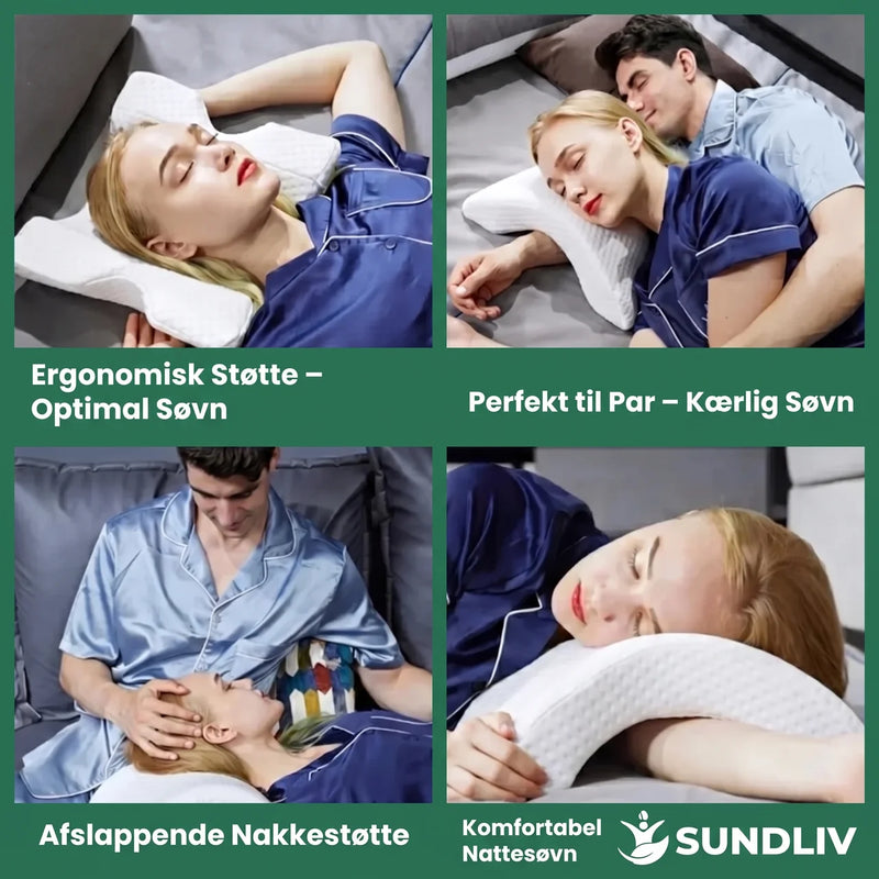 Armpude til Sidesovere – Memoryskumspude med U-formet Design