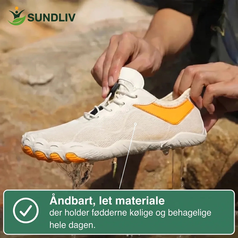 Barfodssko Vandafvisende Lette Sko med Bred Tåboks Fleksibel TPU-Sål