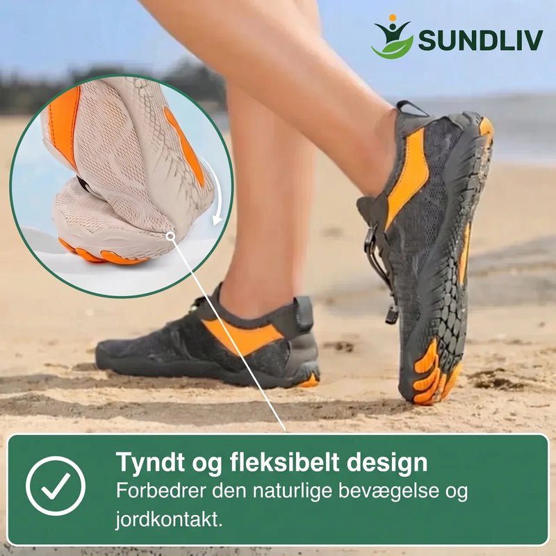 Barfodssko Vandafvisende Lette Sko med Bred Tåboks Fleksibel TPU-Sål