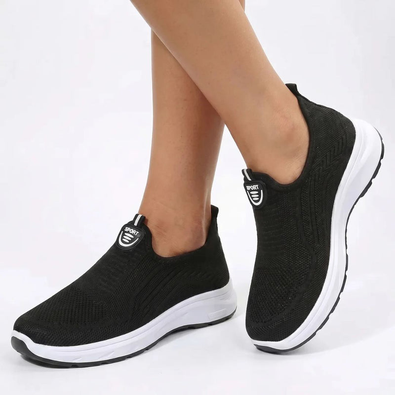 Slip-On Sneakers til Damer – Lette Gåsko med Åndbart Mesh