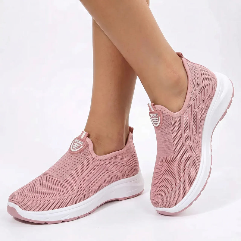 Slip-On Sneakers til Damer – Lette Gåsko med Åndbart Mesh