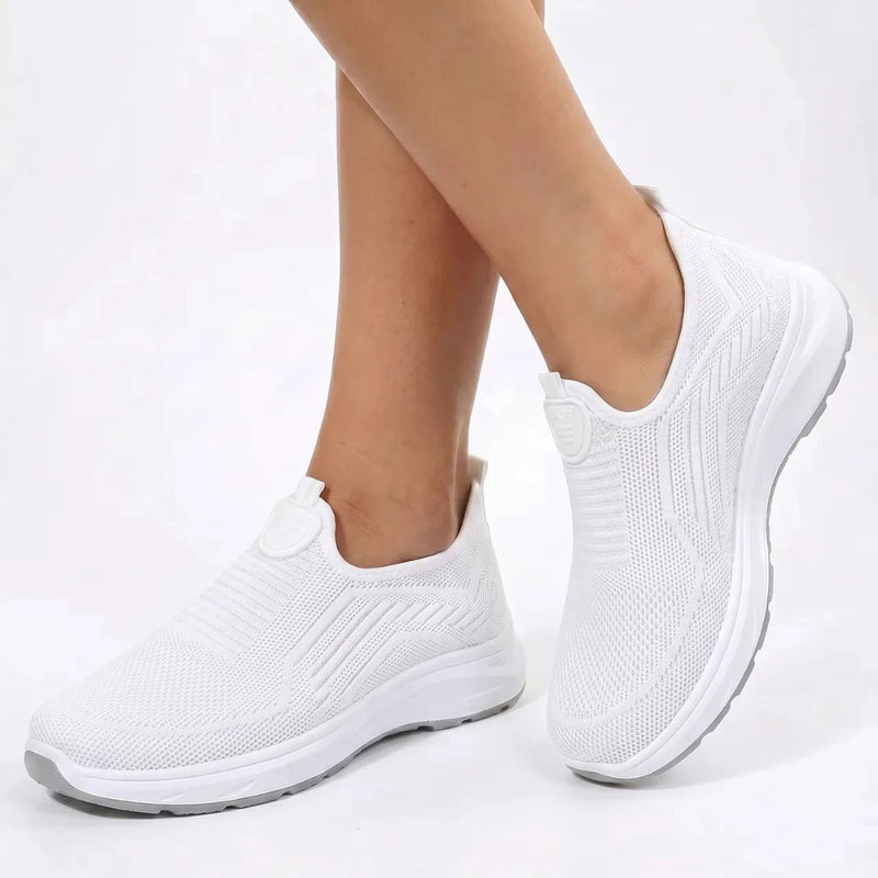 Slip-On Sneakers til Damer – Lette Gåsko med Åndbart Mesh