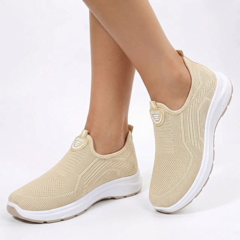 Slip-On Sneakers til Damer – Lette Gåsko med Åndbart Mesh