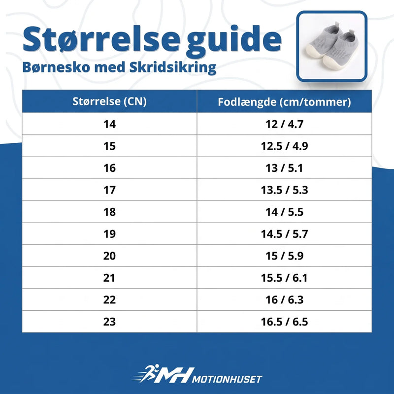 Børnesko med Skridsikring