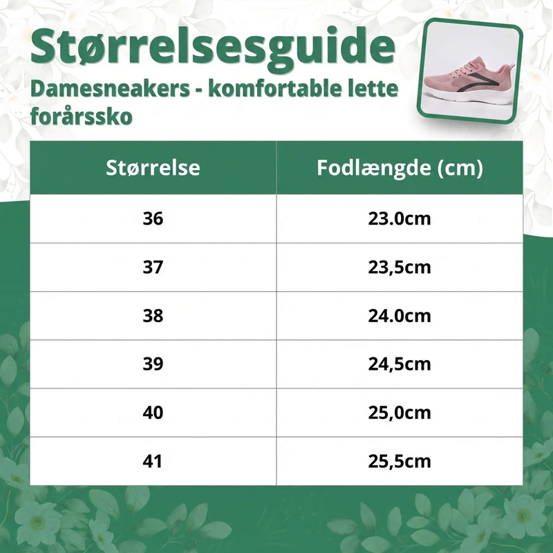 Dam sneakers  - behagelige lette vårskor