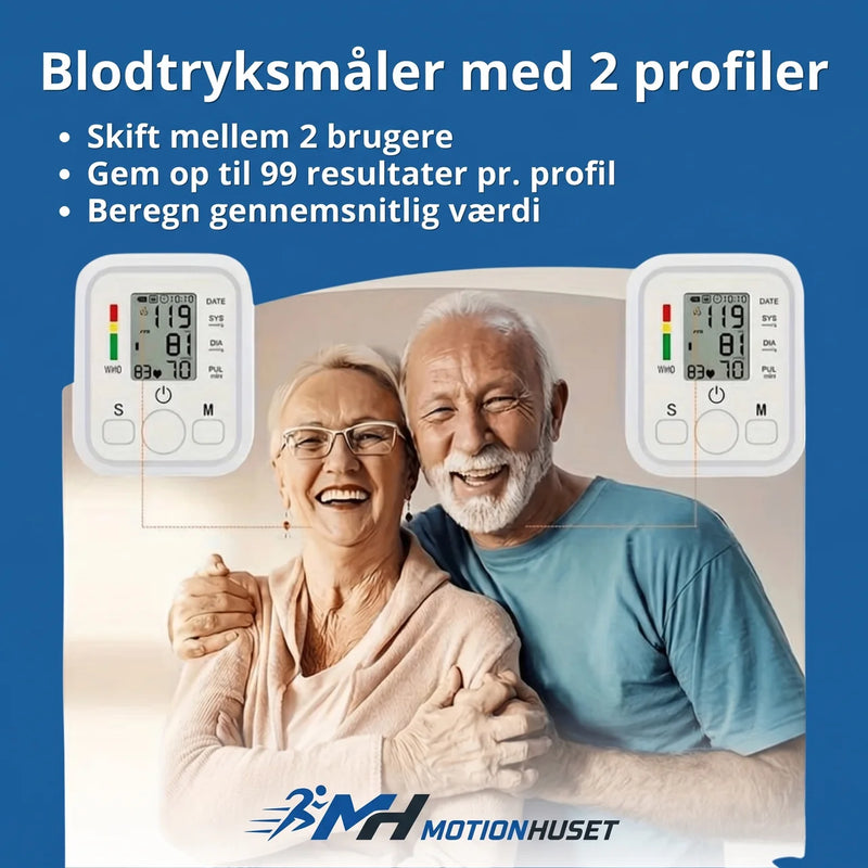 Digital Blodtrycksmætare - Minnesfunktion for 99 avlæsningar