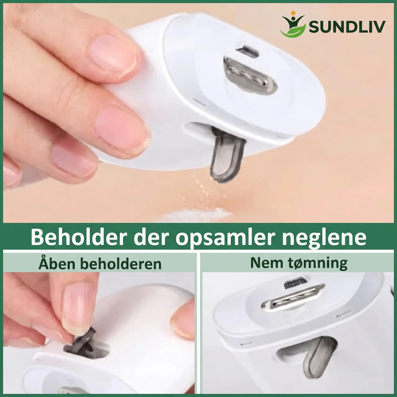Elektrisk Negleklipper med LED-lys – Automatisk Negleklipper