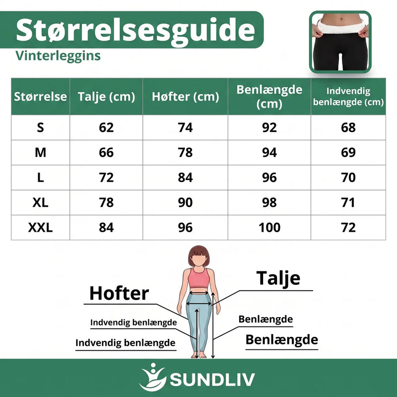 Forede Leggings til Damer – Varmetights med Fleece
