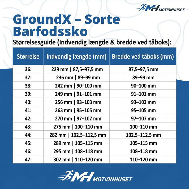 GroundX – Sorte Barfodssko