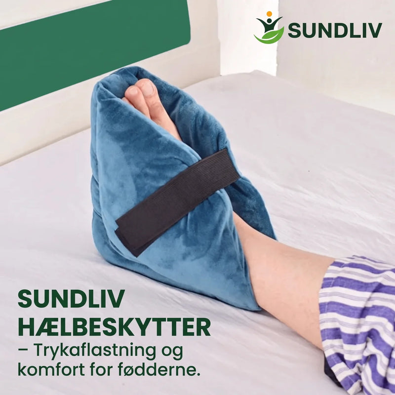 Hælbeskytter med Pude – Blød Hælstøtte med Justerbar Velcro