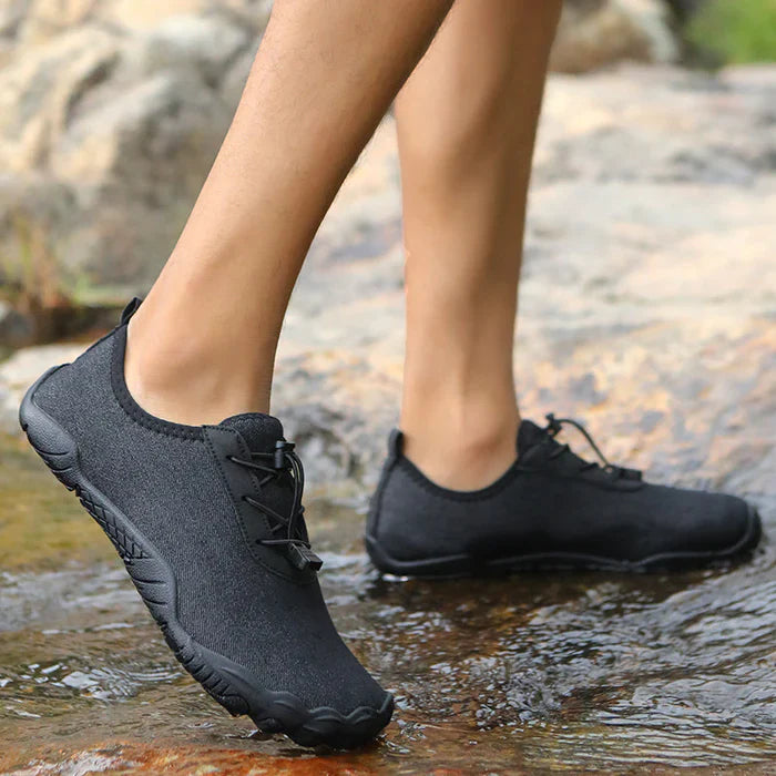 Barfodssko – Zero Drop med Bred Tåboks, 4 mm Fleksibel Sål og Åndbart Design