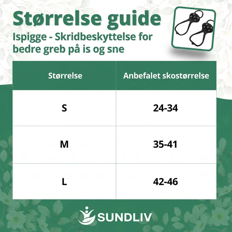 Isbrodder til Sko – Halkbeskyttere med Stålpigge til Is, Sne og Vintergåture