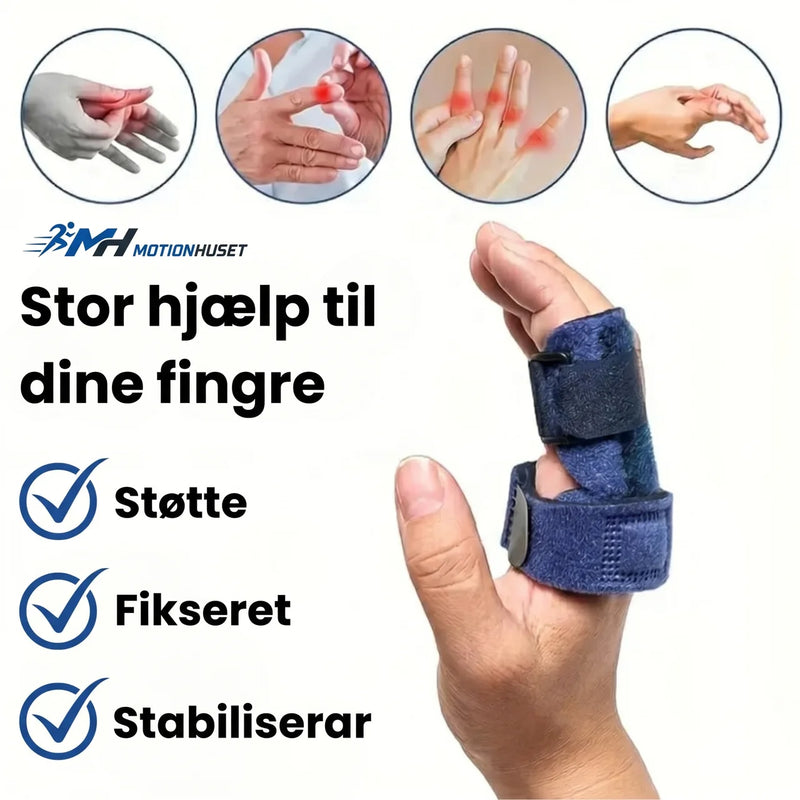 Justerbar Fingerskena med Aluminiumstød – Stabiliserande Støtte for Fingrar