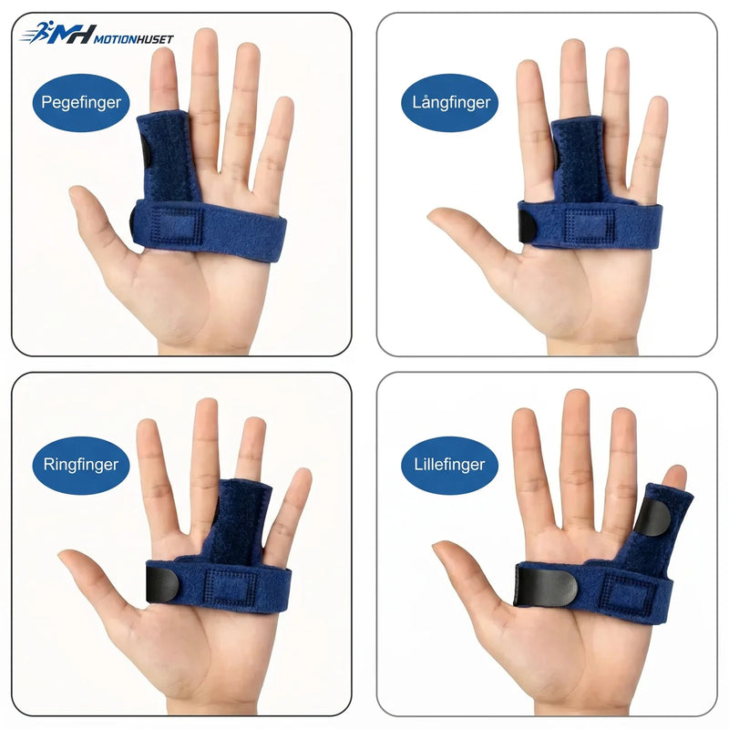 Justerbar Fingerskena med Aluminiumstød – Stabiliserande Støtte for Fingrar