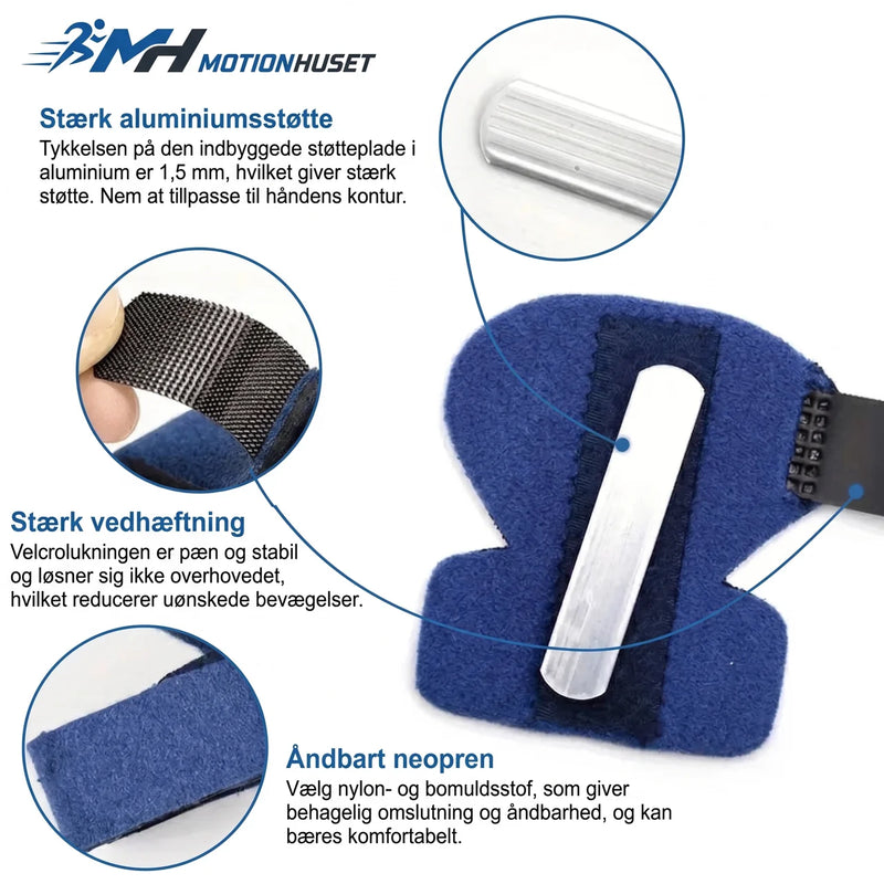 Justerbar Fingerskena med Aluminiumstød – Stabiliserande Støtte for Fingrar