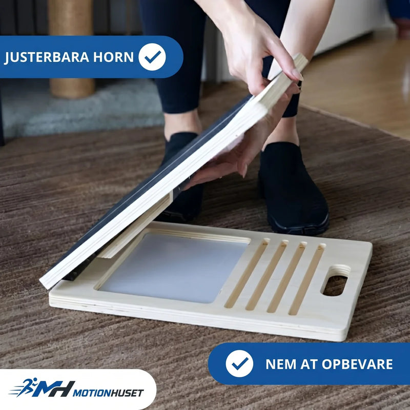 Justerbar Lutningsbræda i Træ – For Stretching og Rørlighet