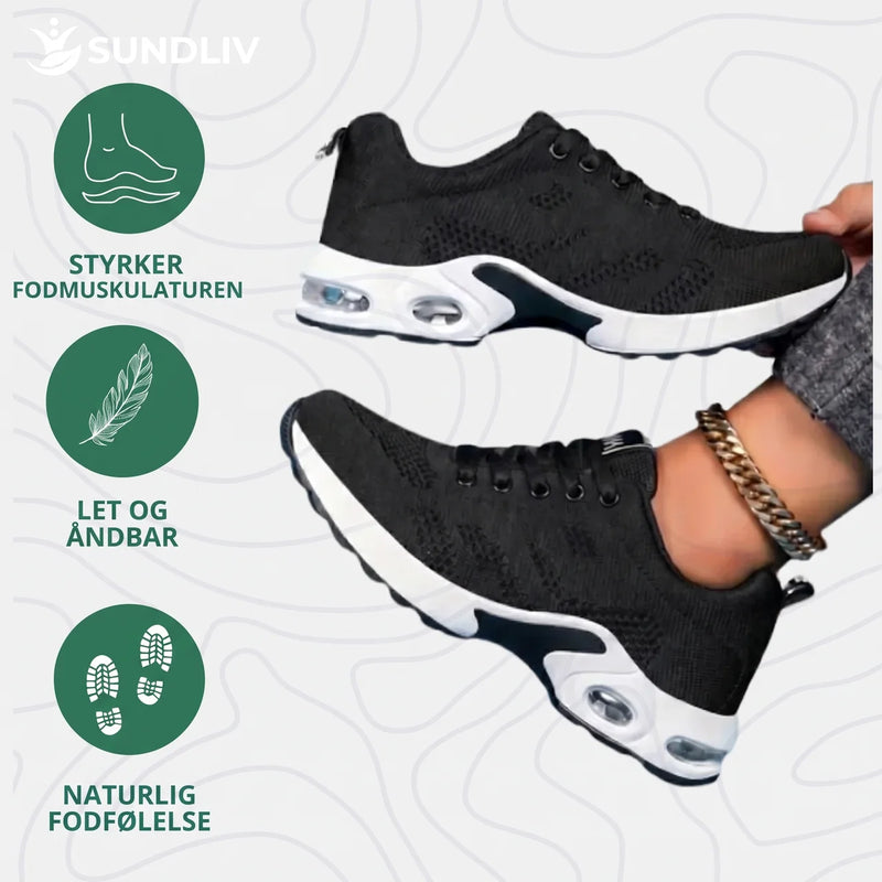 Lettvektssneakers Dame Lette Åndbare Sko med Stødabsorberende Sål