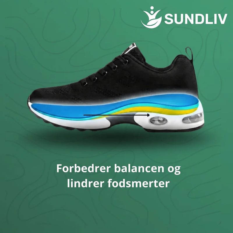 Lettvektssneakers Dame Lette Åndbare Sko med Stødabsorberende Sål