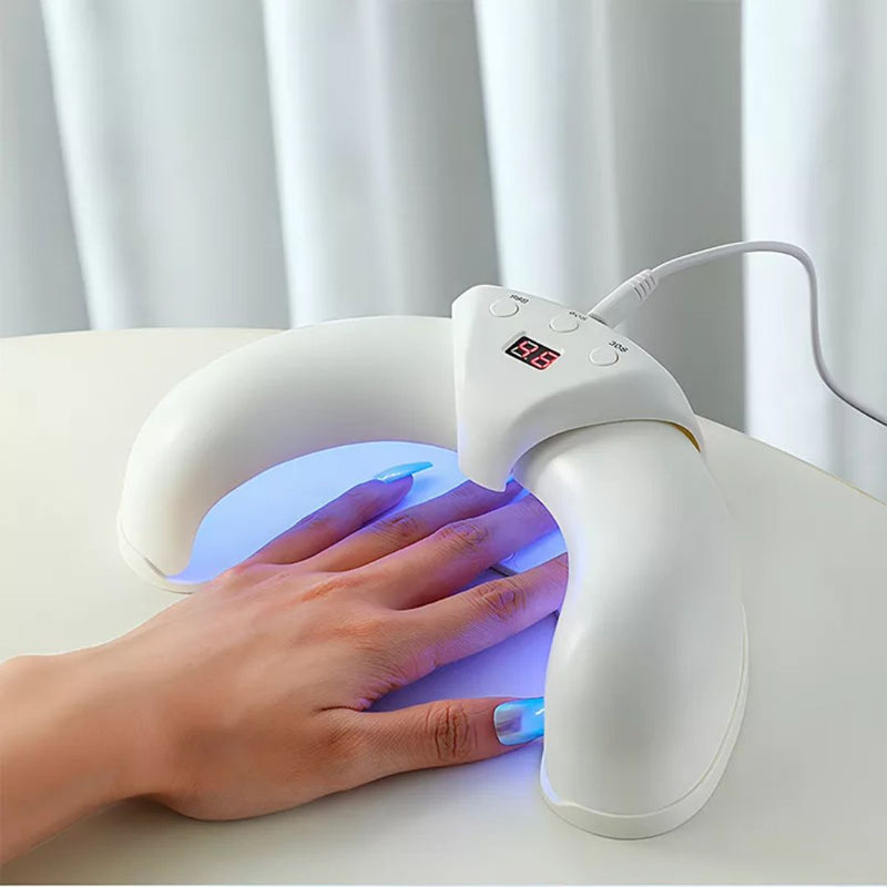 Negleplejeapparat med LED-lys – Rødt og Blåt Lys