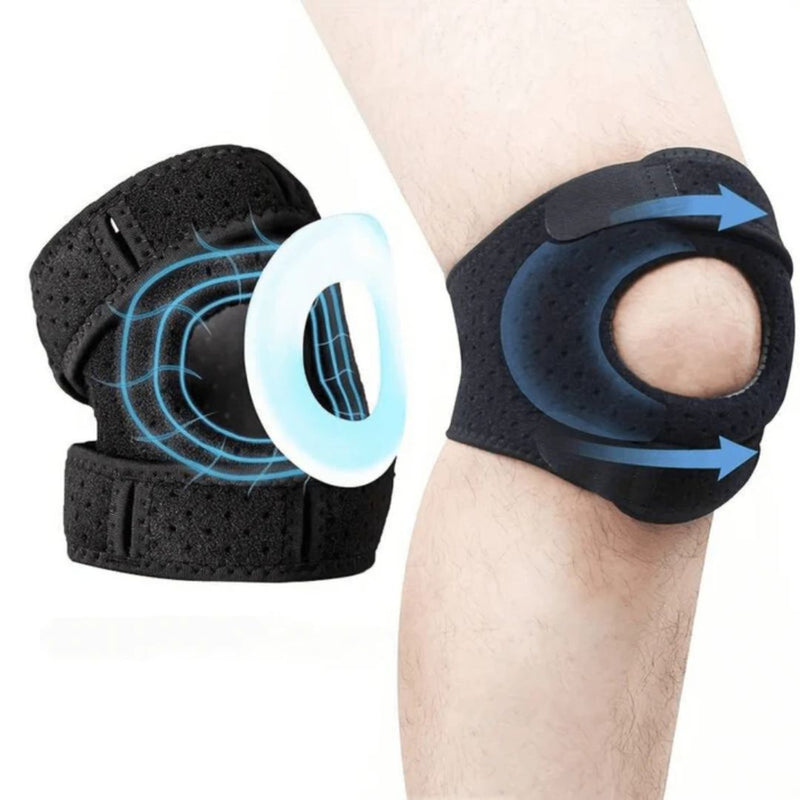 Knæstød med Dubbla Patellaband – Justerbart og Ventilerande