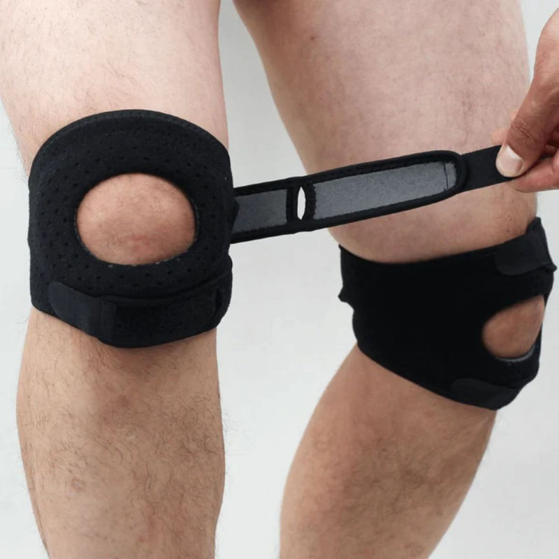 Knæstød med Dubbla Patellaband – Justerbart og Ventilerande