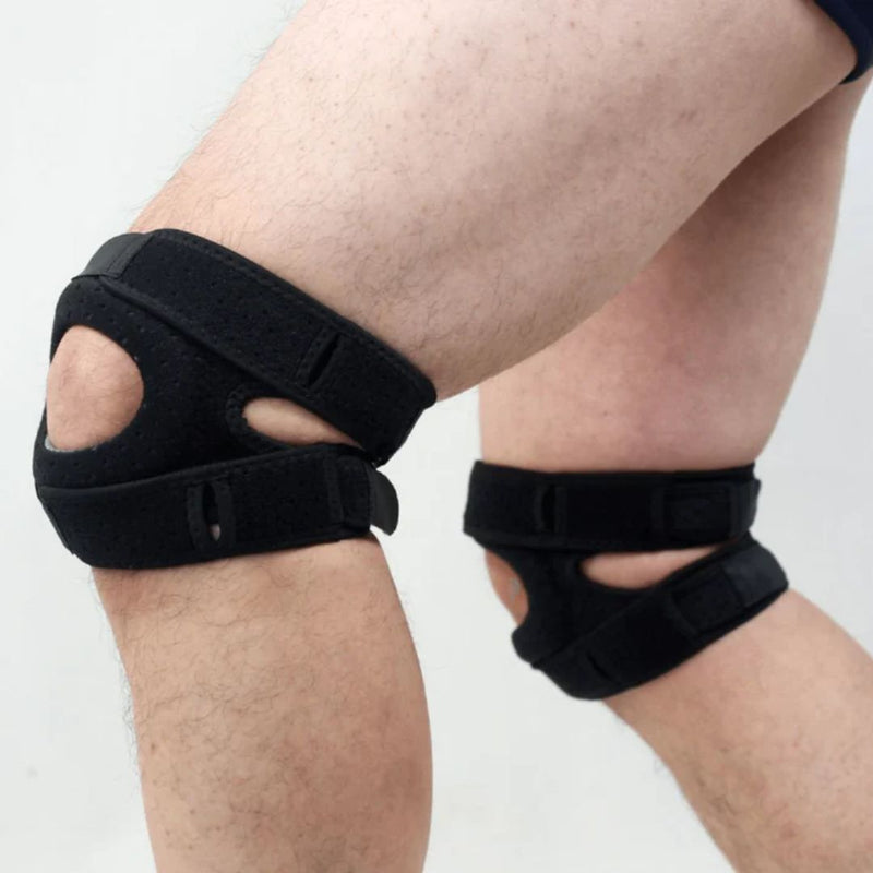Knæstød med Dubbla Patellaband – Justerbart og Ventilerande
