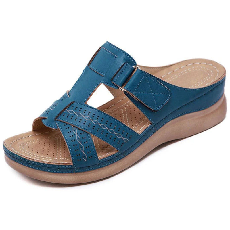 Slip-on Sandaler med Formet Indersål – Komfort og Stil til Kvinder