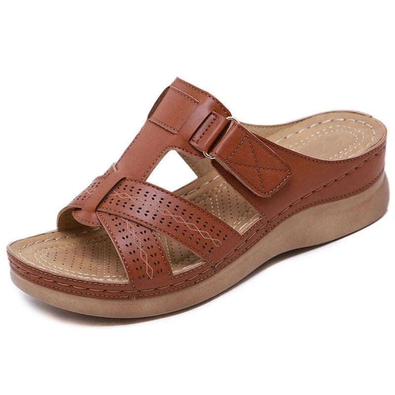 Slip-on Sandaler med Formet Indersål – Komfort og Stil til Kvinder