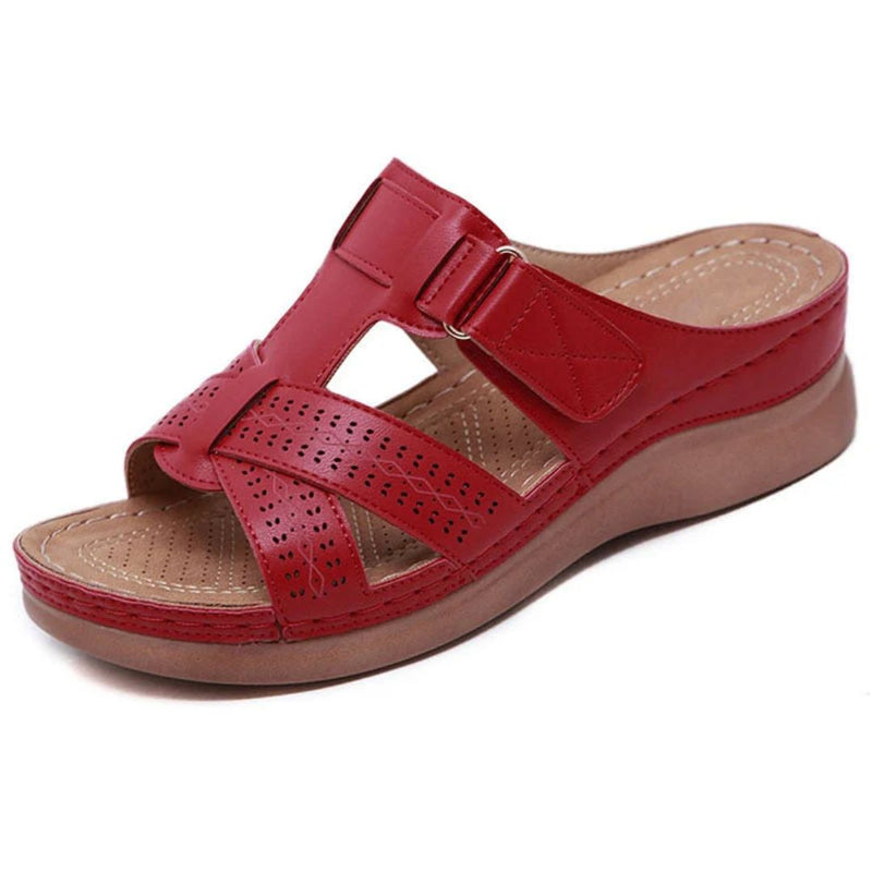 Slip-on Sandaler med Formet Indersål – Komfort og Stil til Kvinder