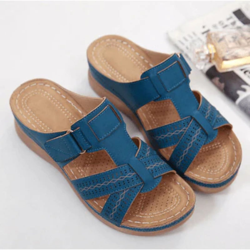 Slip-on Sandaler med Formet Indersål – Komfort og Stil til Kvinder