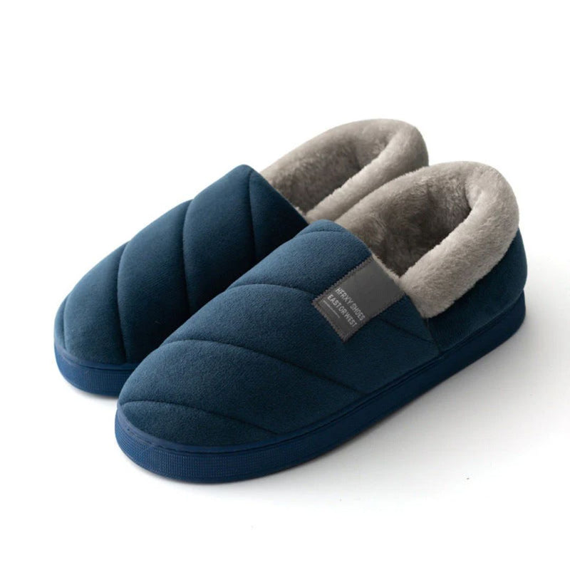 Herre Hjemmesko med Pels – Skridsikre og Forede Slip-On Toffler