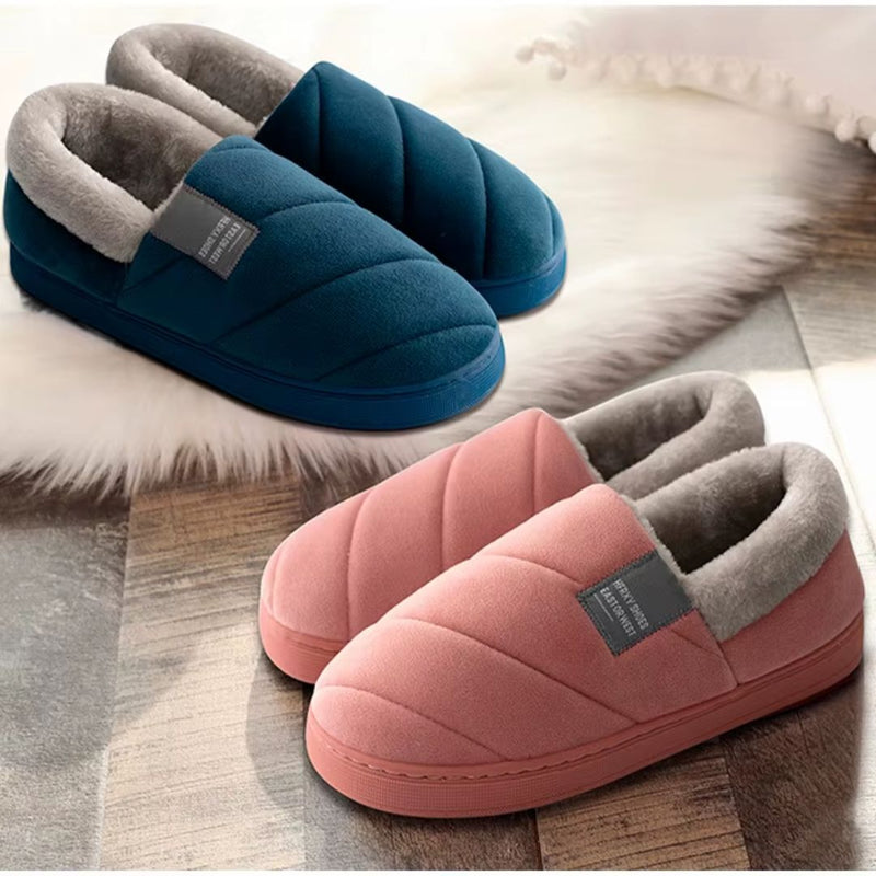 Herre Hjemmesko med Pels – Skridsikre og Forede Slip-On Toffler
