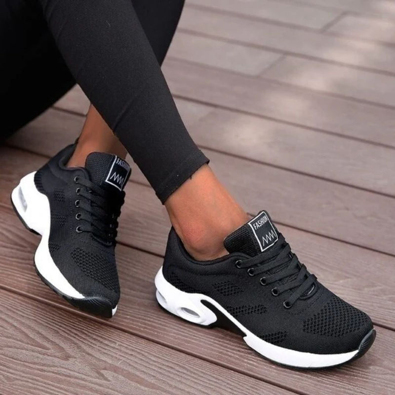 Lettvektssneakers Dame Lette Åndbare Sko med Stødabsorberende Sål
