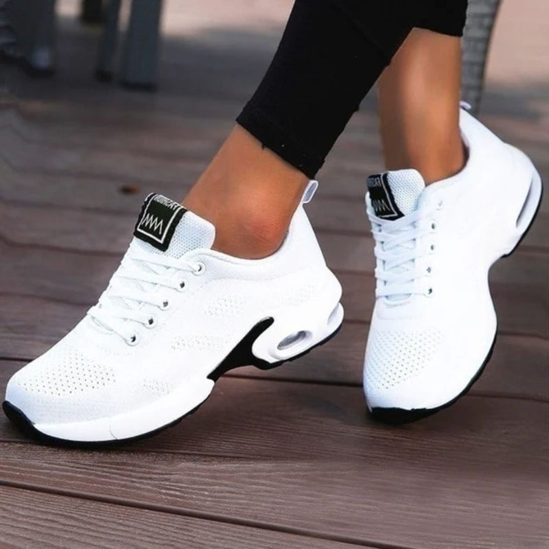Lettvektssneakers Dame Lette Åndbare Sko med Stødabsorberende Sål