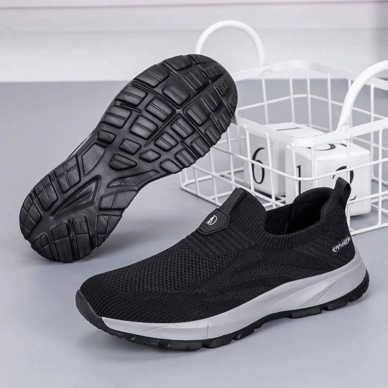 OrteoWalk - Slip-On Sneakers Stickade Lätta Sko med Mesh