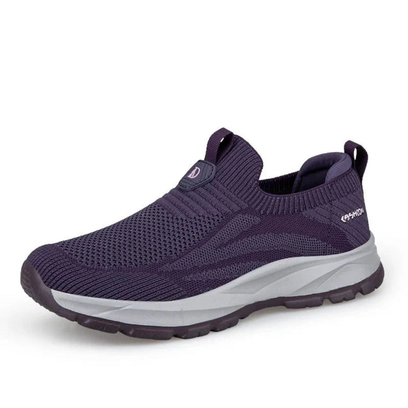 OrteoWalk - Slip-On Sneakers Stickade Lätta Sko med Mesh