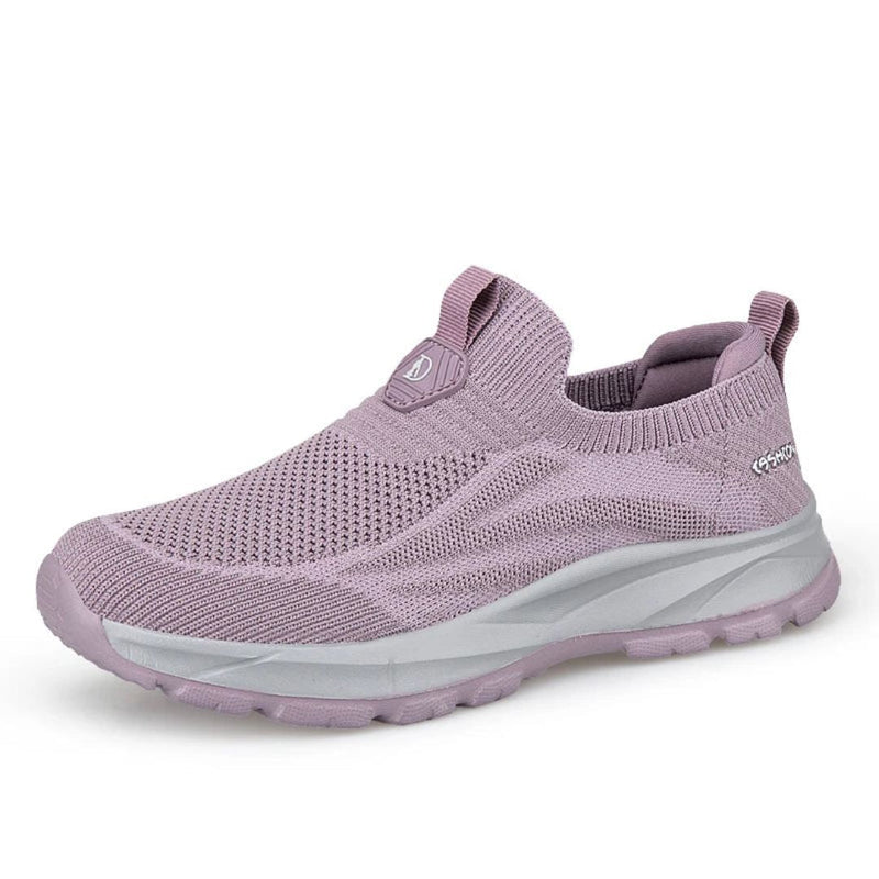 OrteoWalk - Slip-On Sneakers Stickade Lätta Sko med Mesh