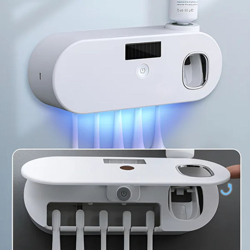 UV-tandbørstedesinfektor med Tandpastadispenser