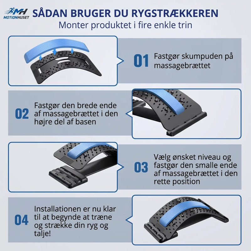 Ryggstræckare – Justerbar Design for Bedre Hållning & Rørlighet