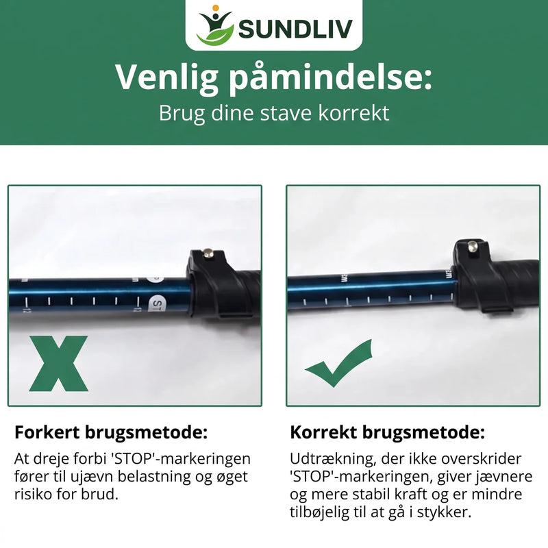 Sammenklappelige Gåstave – Justerbare og Letvægts Gangstave til Gåture
