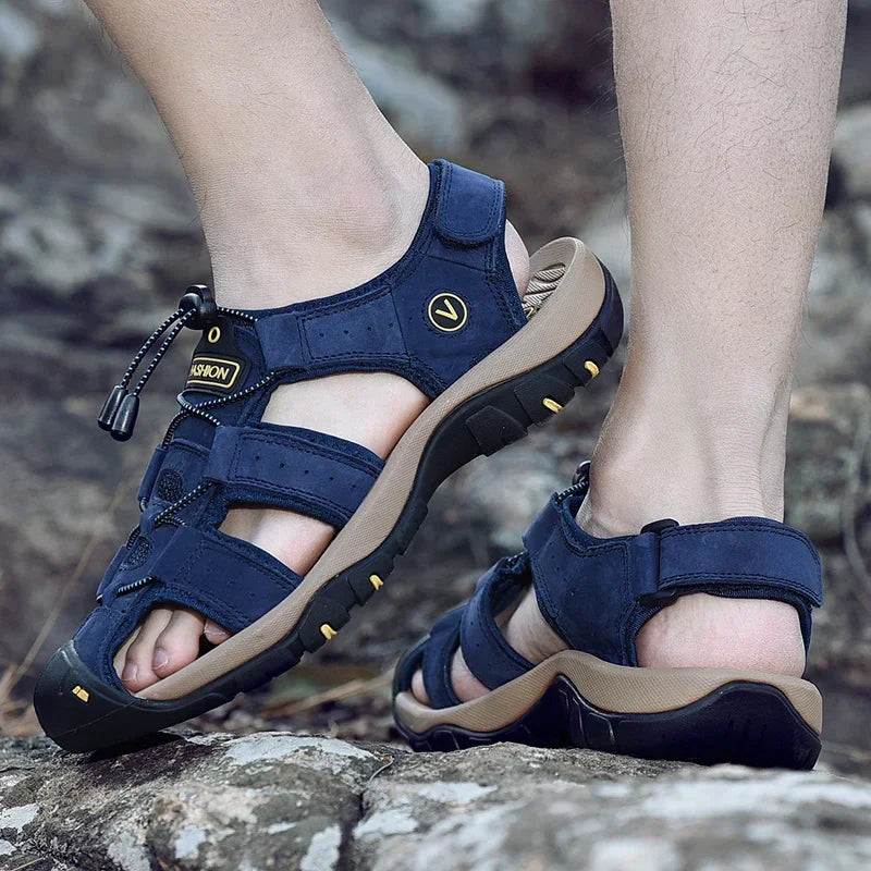 Vandringssandaler for mæn | Friluftssandal & Hiking Sandal Herr | Komfortabel Sål