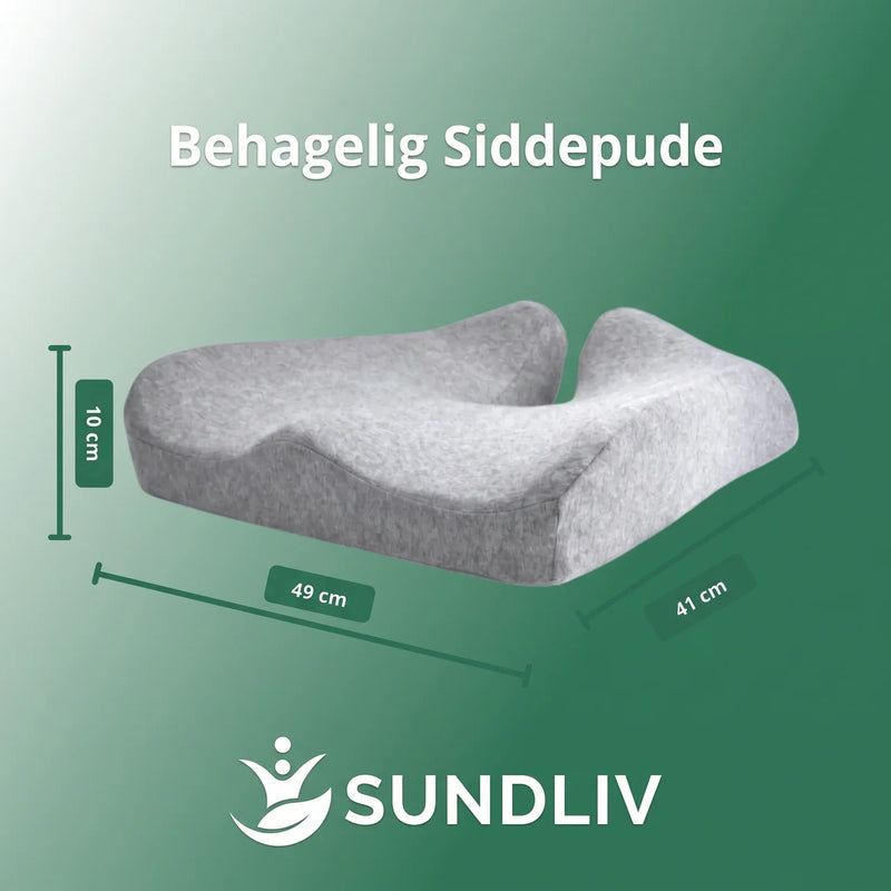 Siddepude med Memory Foam og Gel – Sædepude med Kølende Overflade