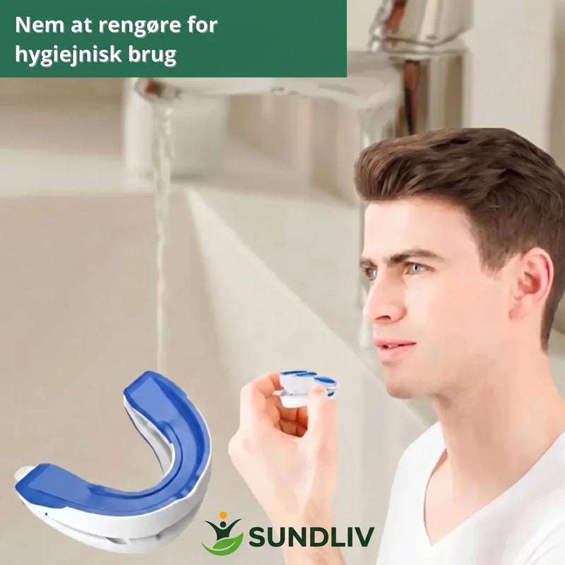 Snorkeskinne Justerbar – Mundskinne med Komfortabel Pasform til Nattebrug