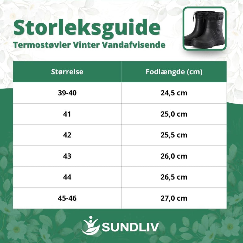 Termostøvler Vinter Vandafvisende Skridsikre Varme Støvler