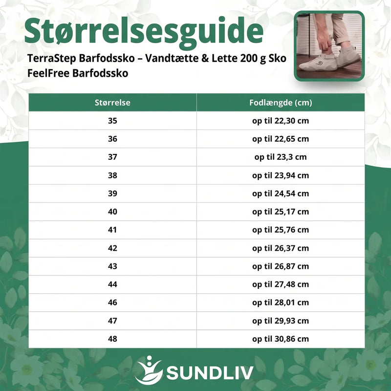 TerraStep - Barfodssko Vandafvisende – Lette og Fleksible Sko