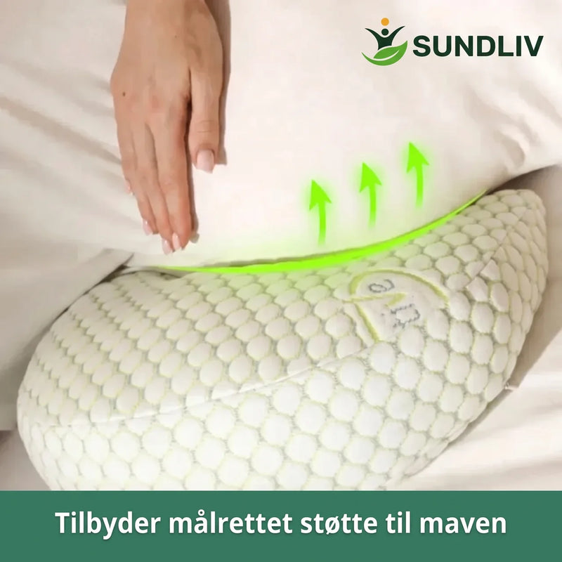U-formet Kropspude til Gravide – Blød Graviditetspude med Åndbart Materiale