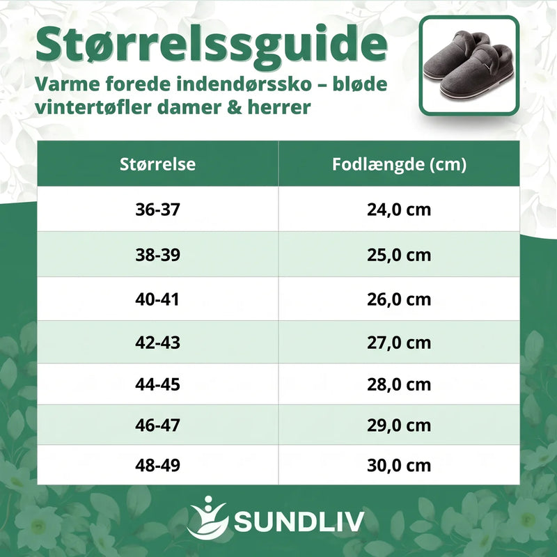 Varme Hjemmesko med Fleece – Forede Vintertoffler til Dame og Herre