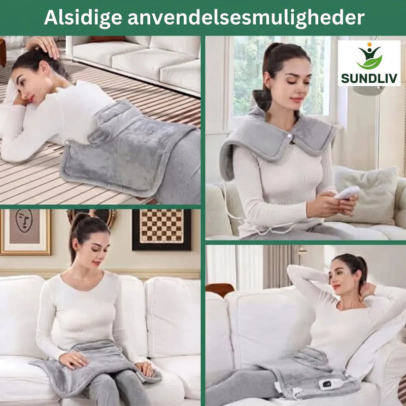 Varmepude til Nakke og Skuldre – Elektrisk Varmepude med 6 Varmeniveauer
