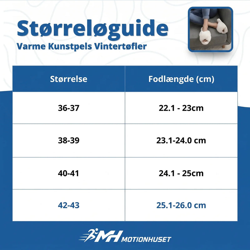 Varmt Kunstpelsfor – Varme Hjemmesko